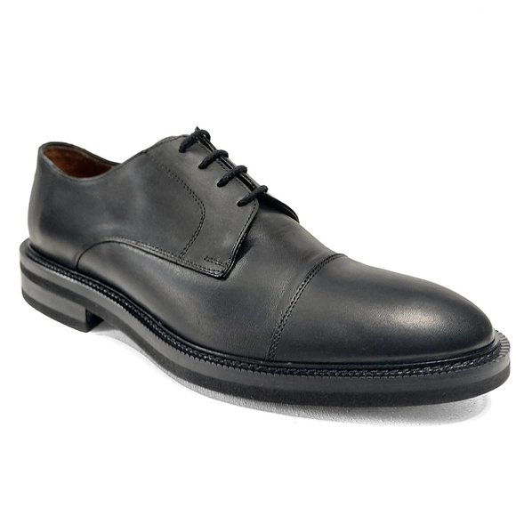 Barneys New York Nero Black 70s Walk Leather Woody Derby Shoes